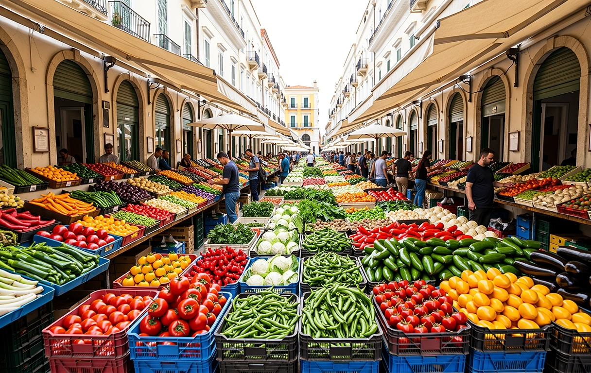 Ingredienti freschi locali a Bari